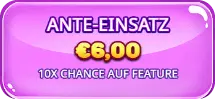 Sweet Rush Bonanza Ante Bet Option mit 10x Feature-Chance