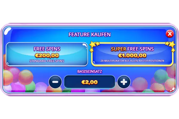 Sweet Rush Bonanza Free Spins kaufen Übersicht